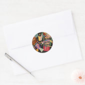 Kandinsky Compositie 10 Abstract schilderen Ronde Sticker (Envelop)