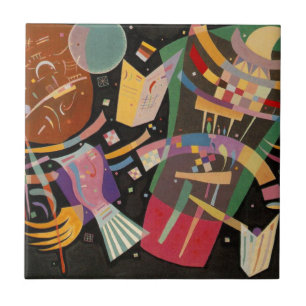 Kandinsky Compositie 10 Abstract schilderen Tegeltje