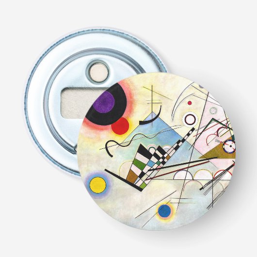 Kandinsky Compositie 8 Button Flesopener (Voorkant)