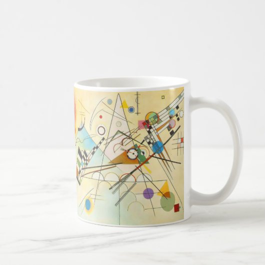 Kandinsky Compositie 8  geometrische kunst Mok (Rechts)