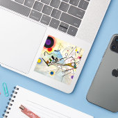 Kandinsky Compositie 8 Sticker (Laptop met iPhone)