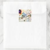 Kandinsky Compositie 8 Vierkante Sticker (Tas)