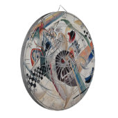 Kandinsky Compositie Abstract Dartbord (Voorkant Links)
