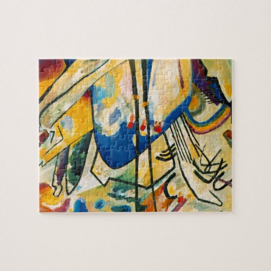 Kandinsky Compositie IV Abstract Kunstwerk Modern Legpuzzel (Horizontaal)