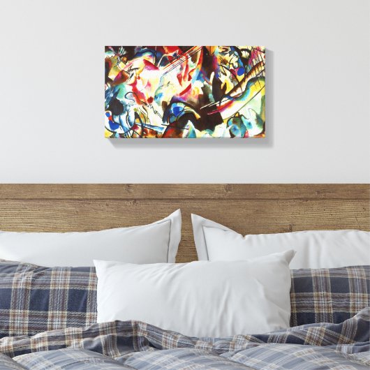 Kandinsky Compositie VI Canvas Print (Insitu (Slaapkamer))