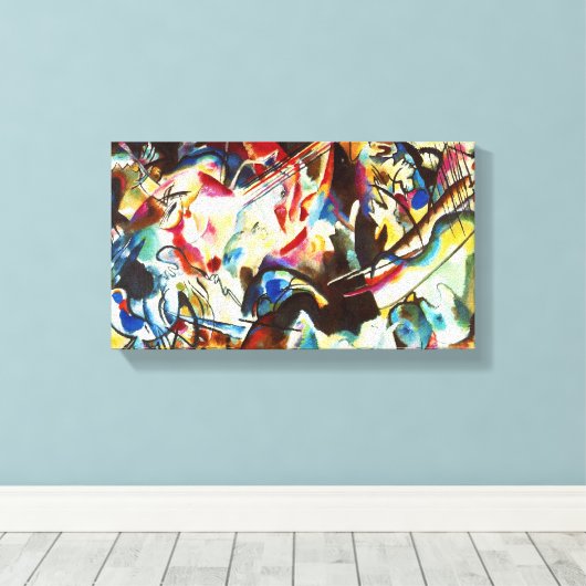 Kandinsky Compositie VI Canvas Print (Insitu (Houten vloer))