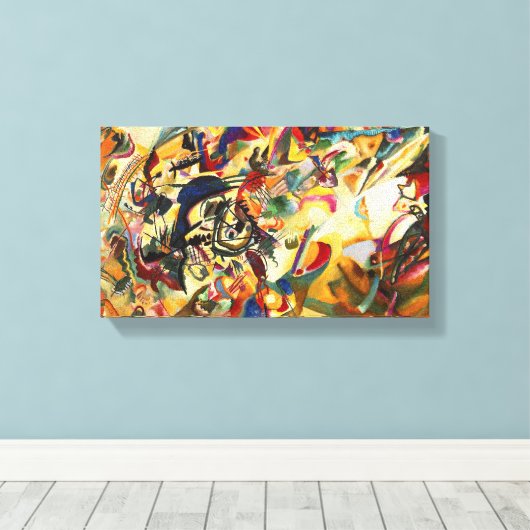 Kandinsky Compositie VII Canvas Print (Insitu (Houten vloer))