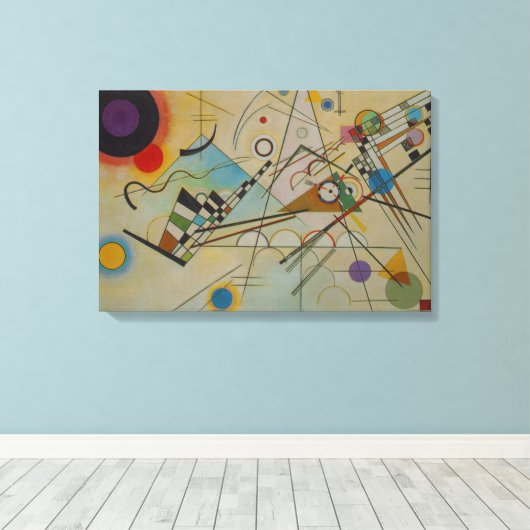 Kandinsky Compositie VIII Schilderen Verpakt Canva Canvas Afdruk (Insitu (Houten vloer))