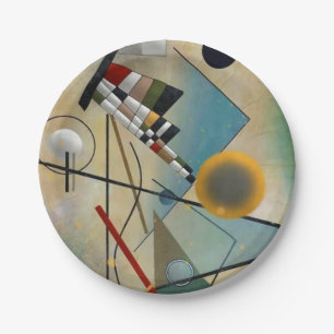 Kandinsky Composition Abstract schilderen Papieren Bordje