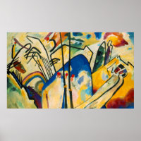 Kandinsky Composition IV Peinture Poster d'art