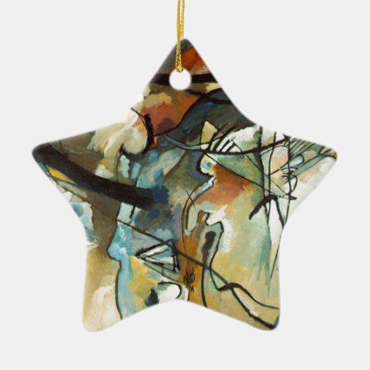 Kandinsky Composition V Abstract schilderen Keramisch Ornament (Voorkant)