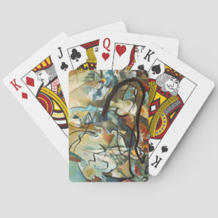 Kandinsky Composition V Abstract schilderen Pokerkaarten