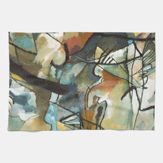 Kandinsky Composition V Abstract schilderen Theedoek (Horizontaal)