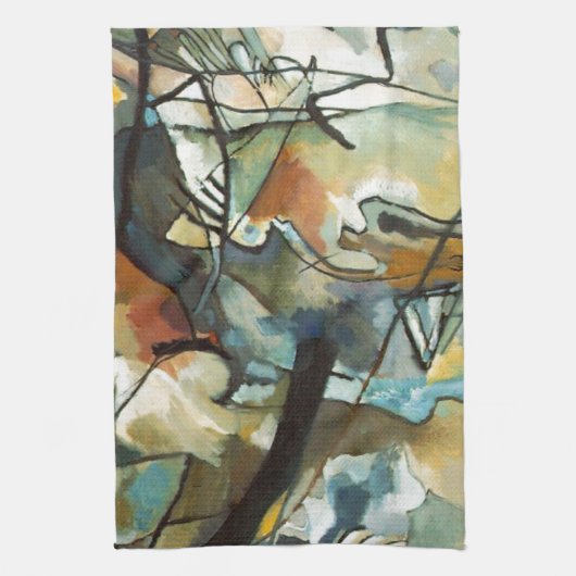 Kandinsky Composition V Abstract schilderen Theedoek (Verticaal)