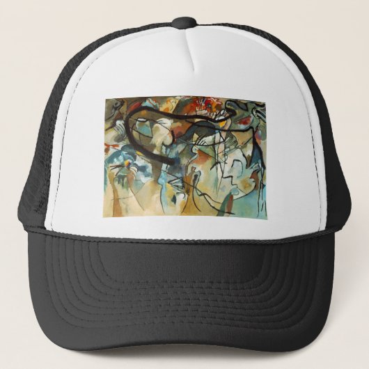 Kandinsky Composition V Abstract schilderen Trucker Pet (Voorkant)