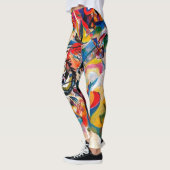 Kandinsky Composition VII Abstract schilderen Leggings (Links)