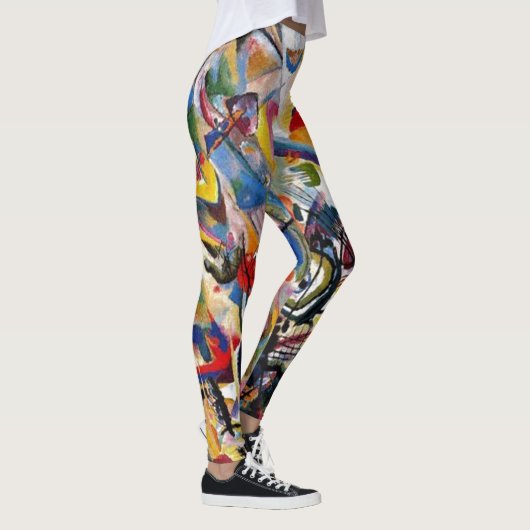 Kandinsky Composition VII Abstract schilderen Leggings (Rechts)