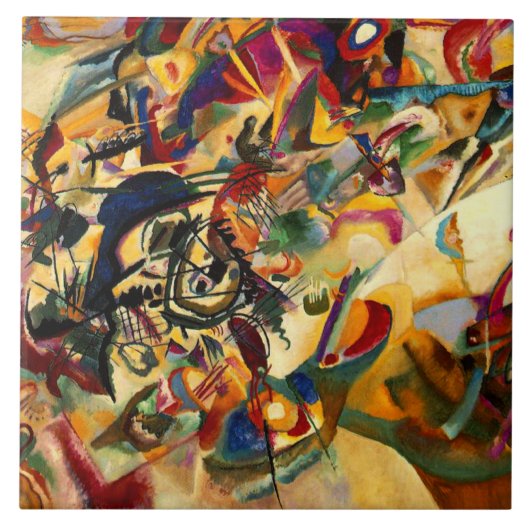 Kandinsky - Composition VII Tegeltje (Voorkant)