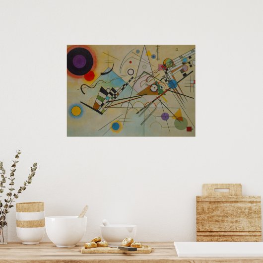 Kandinsky Composition VIII Poster d'art de la pein (Cuisine)