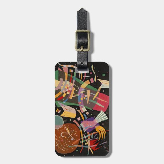 Kandinsky Composition X Abstract Kunstwerk Bagagelabel (Voorkant verticaal)