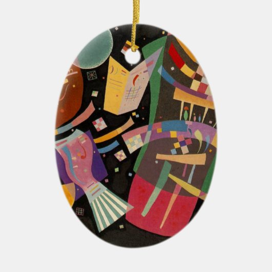 Kandinsky Composition X Abstract Kunstwerk Keramisch Ornament (Voorkant)