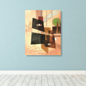 Kandinsky - Concentric Canvas Afdruk (Insitu (Houten vloer))