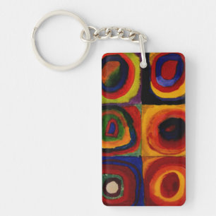 Kandinsky - Concentrische Cirkels Sleutelhanger