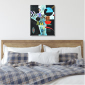 Kandinsky - Cross, abstracte kunst Canvas Afdruk (Insitu (Slaapkamer))