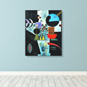 Kandinsky - Cross, abstracte kunst Canvas Afdruk (Insitu (Houten vloer))