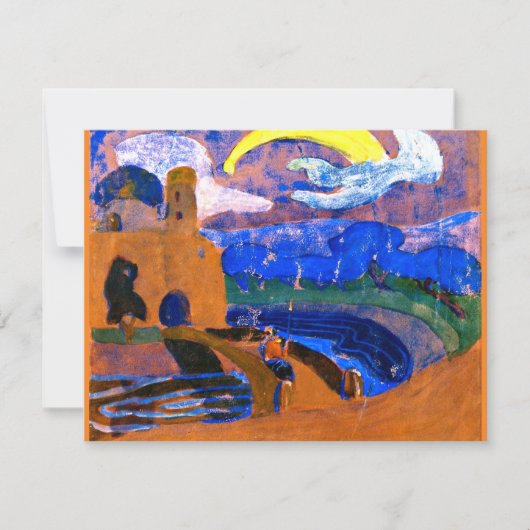 Kandinsky - De Komeet, kleurrijke abstracte schild Kaart (Voorkant)