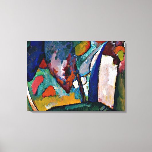 Kandinsky - De waterval, de abstracte kunst Canvas Afdruk (Voorkant)