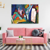 Kandinsky - De waterval, de abstracte kunst Canvas Afdruk (Insitu (Woonkamer))