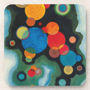 Kandinsky Deepened Impulse Abstracte Oil op Canvas Bier Onderzetter