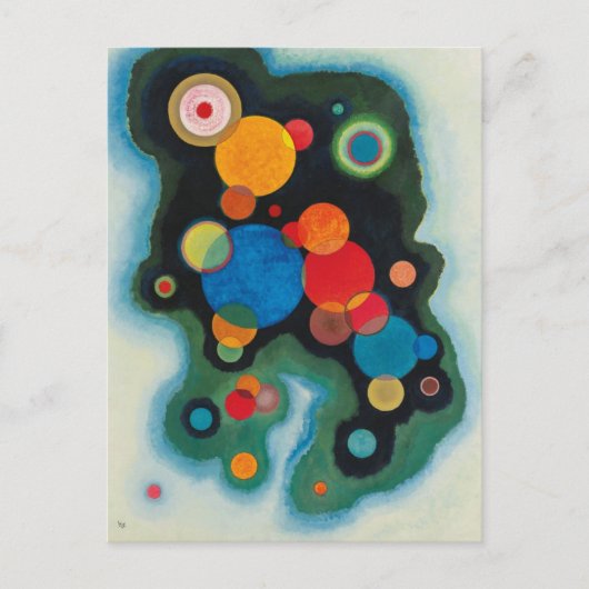Kandinsky Deepened Impulse Abstracte Oil op Canvas Briefkaart (Voorkant)