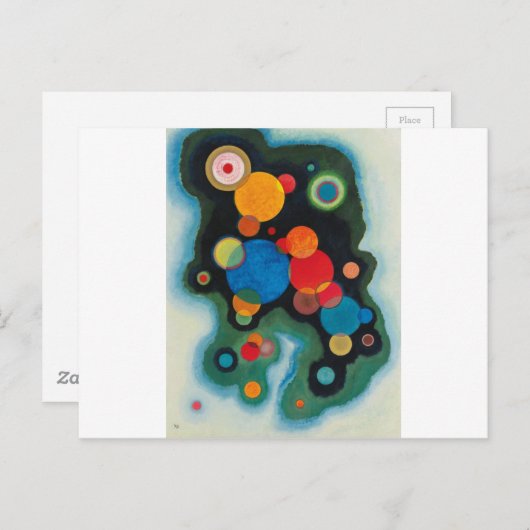 Kandinsky Deepened Impulse Abstracte Oil op Canvas Briefkaart (Voorkant / Achterkant)