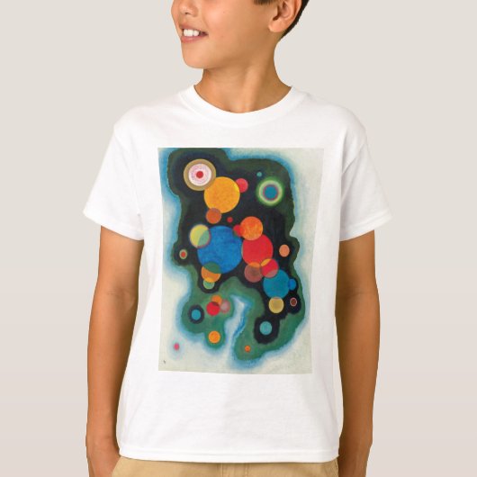 Kandinsky Deepened Impulse Abstracte Oil op Canvas T-shirt (Voorkant)