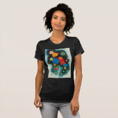 Kandinsky Deepened Impulse Abstracte Oil op Canvas T-shirt (Voorkant volledig)