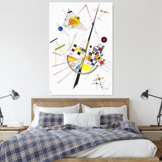 KANDINSKY - DELICATE SPANNING - 1923 - Bauhaus - Canvas Afdruk (Insitu (Slaapkamer))