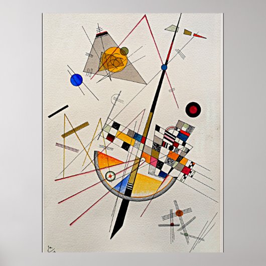 Kandinsky - Delicate spanning Poster (Voorkant)