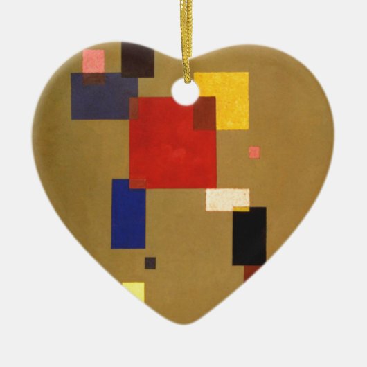 Kandinsky Dertien rechthoeken Abstract schilderen Keramisch Ornament (Voorkant)