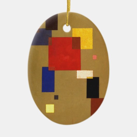 Kandinsky Dertien rechthoeken Abstract schilderen Keramisch Ornament (Voorkant)