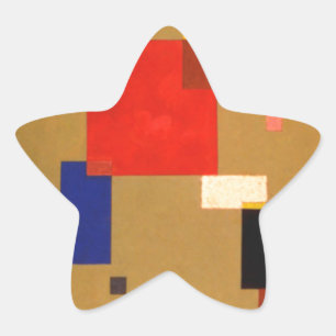 Kandinsky Dertien rechthoeken Abstract schilderen Ster Sticker