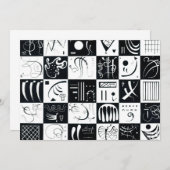 Kandinsky Dertig uitnodigingen (Voorkant / Achterkant)