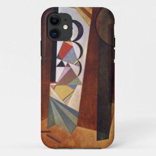 Kandinsky Development in Brown Abstract Painting iPhone 11 Hoesje