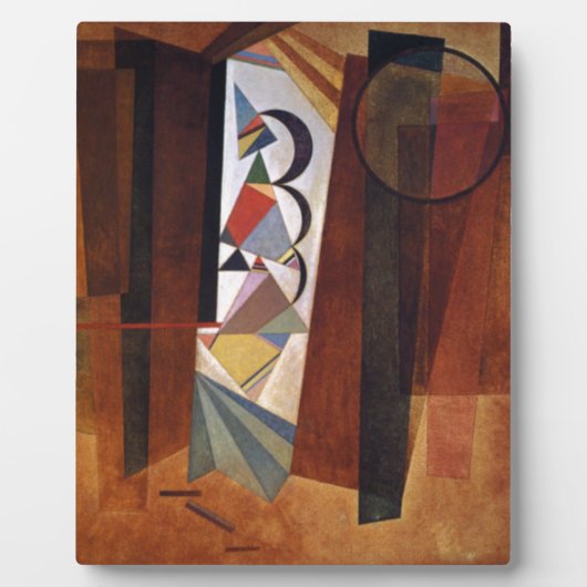 Kandinsky Development in Brown Abstract Painting Fotoplaat (Voorkant)