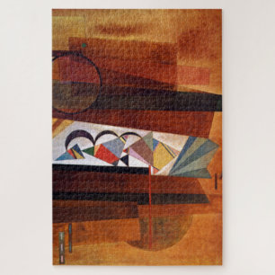 Kandinsky Development in Brown Abstract Painting Legpuzzel
