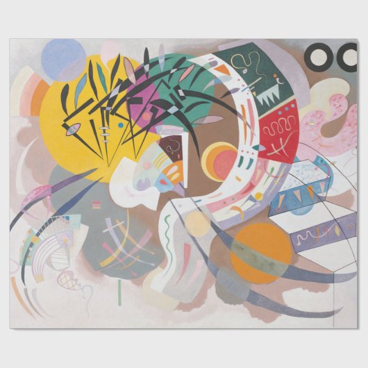 Kandinsky Dominant Curve Abstract Kunstwerk Cadeaupapier (Vlak)