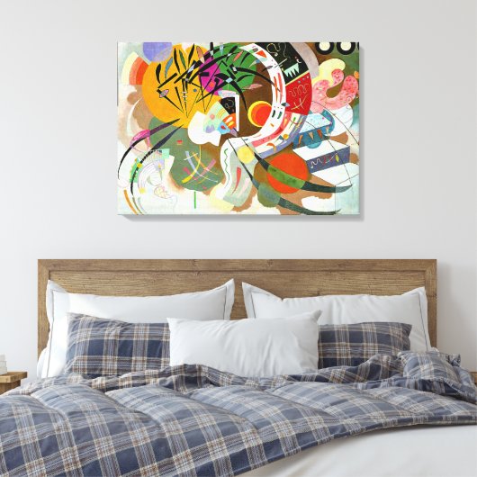 Kandinsky - Dominant Curve Canvas Afdruk (Insitu (Slaapkamer))