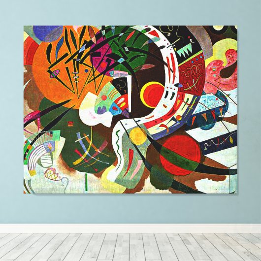 Kandinsky - Dominant Curve Canvas Afdruk (Insitu (Houten vloer))
