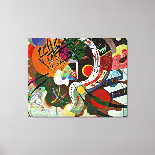 Kandinsky - Dominant Curve Canvas Afdruk (Voorkant)